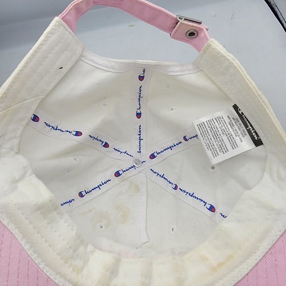 Champion Womens Hat Cap White Pink Casual Adjustable Lightweight Outdoors main image 9